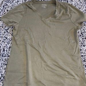 Army Green V Neck t-shirt